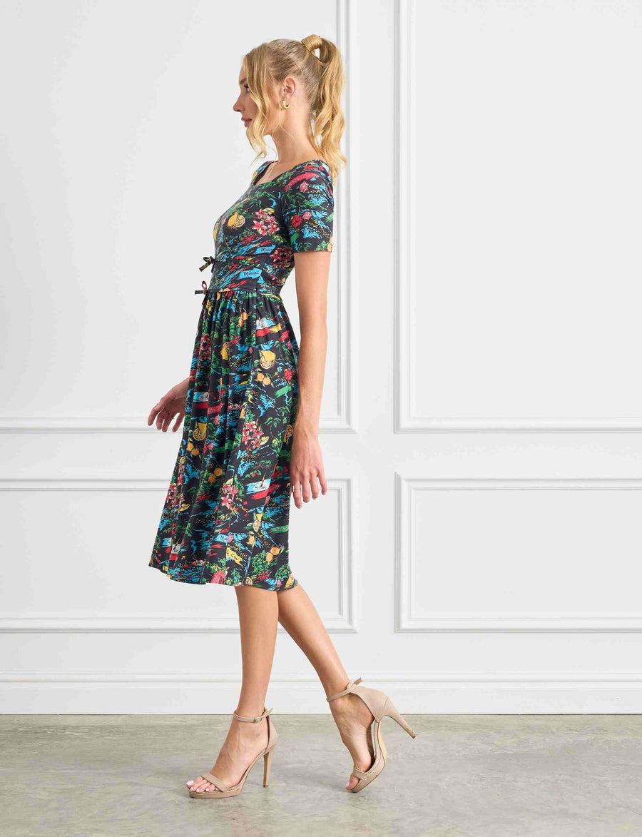 Lark 'Take Me Away' Fit and Flare Knee Length Dress