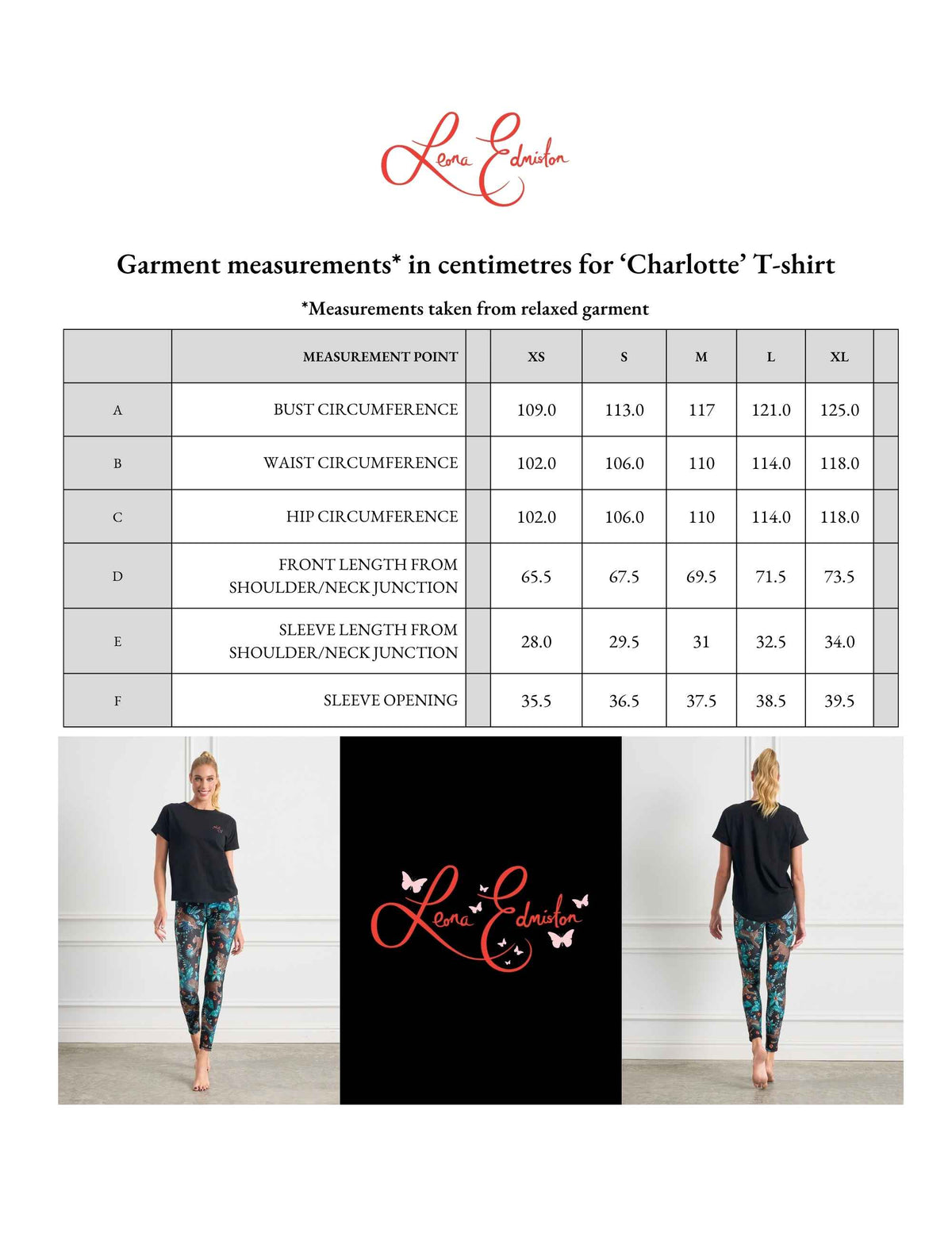Charlotte 'Black' Signature Logo 100% Cotton T-Shirt FINAL SALE