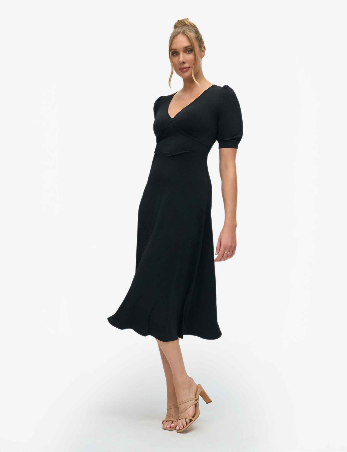 Silvana 'LBD' Midi Little Black Dress - FINAL SALE