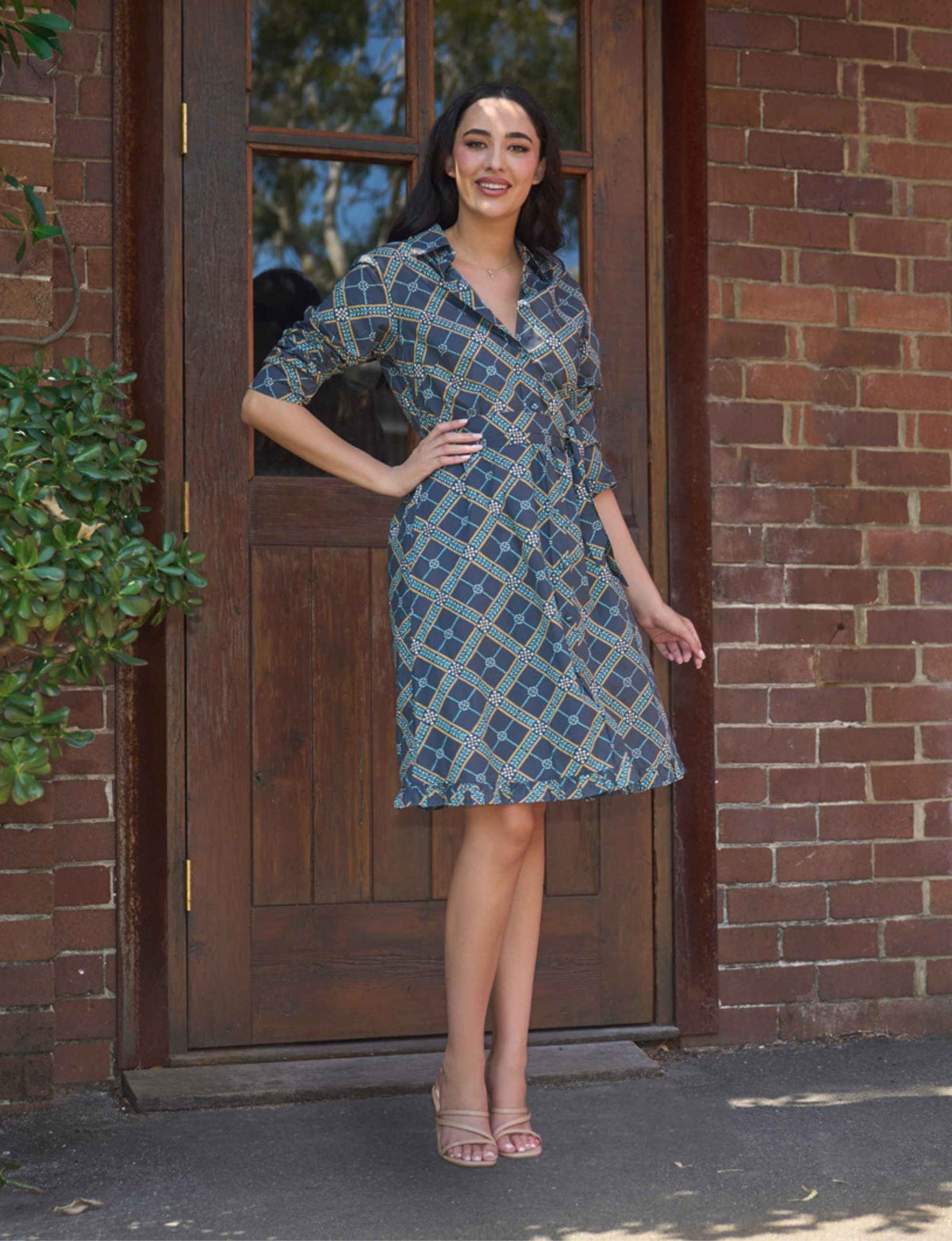 Leigh 'Brittany' Collared Shirtdress