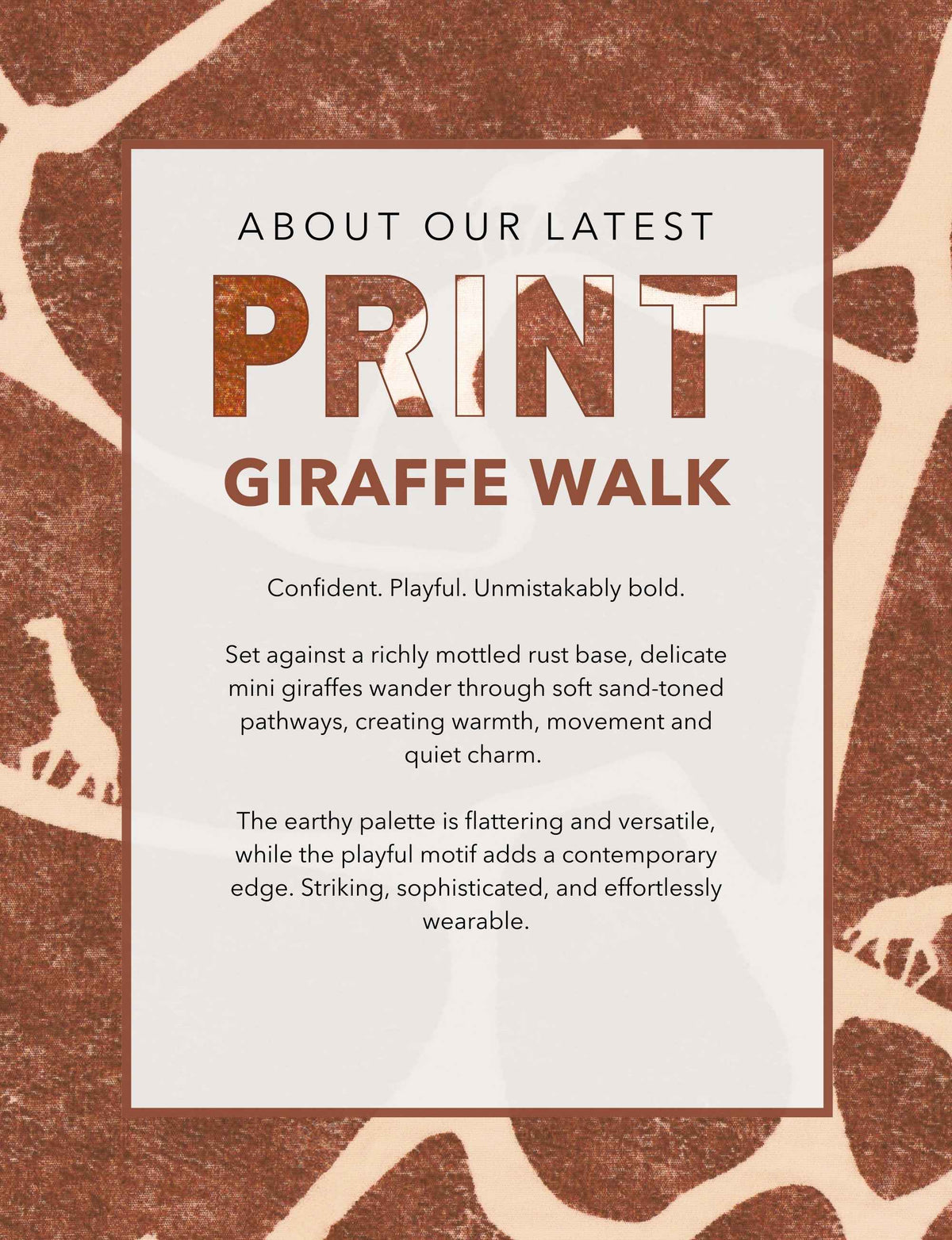 Tambi 'Giraffe Walk' Collared Shirtdress FINAL SALE