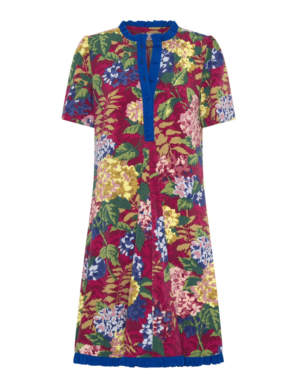 Bluma 'Hydrangea Brocade' Short Sleeve Shift Dress