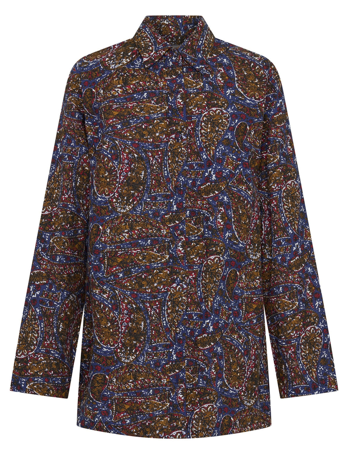 Eliana 'Paisley Sketch' LS Tunic Shirt