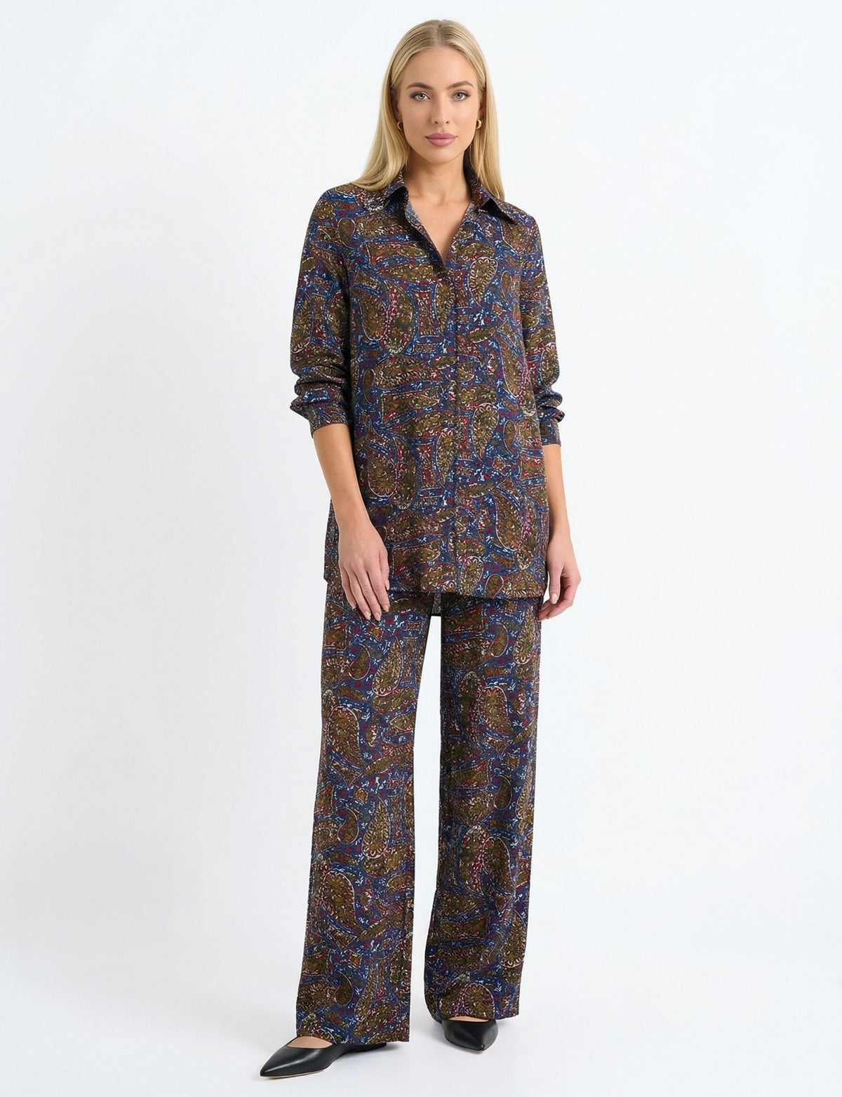 Felicity 'Paisley Sketch' Straight Leg Pant