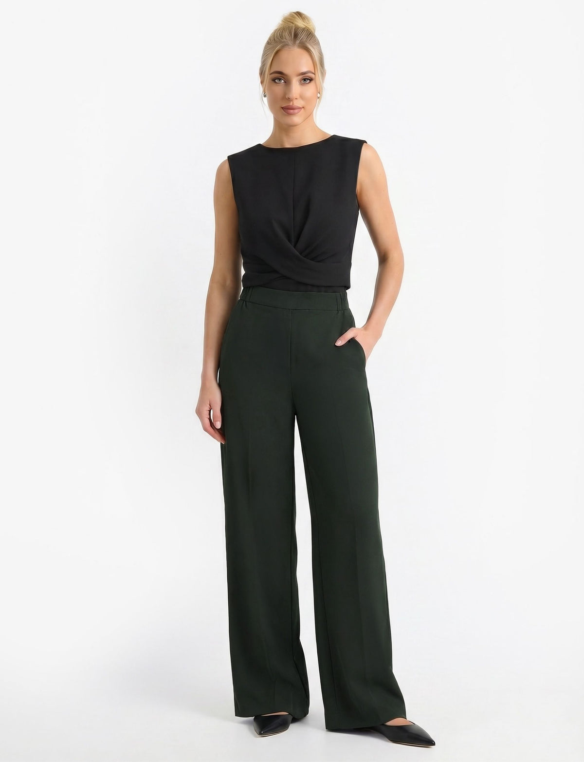 Sutton Straight Leg Pant - Pineneedle