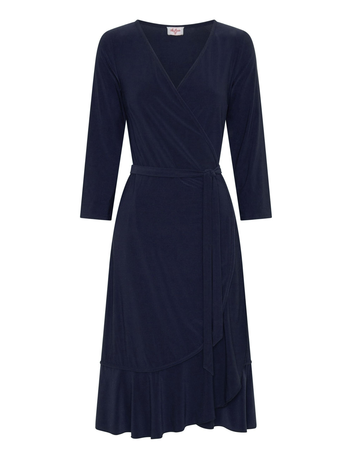 Faye True Wrap Dress - Navy