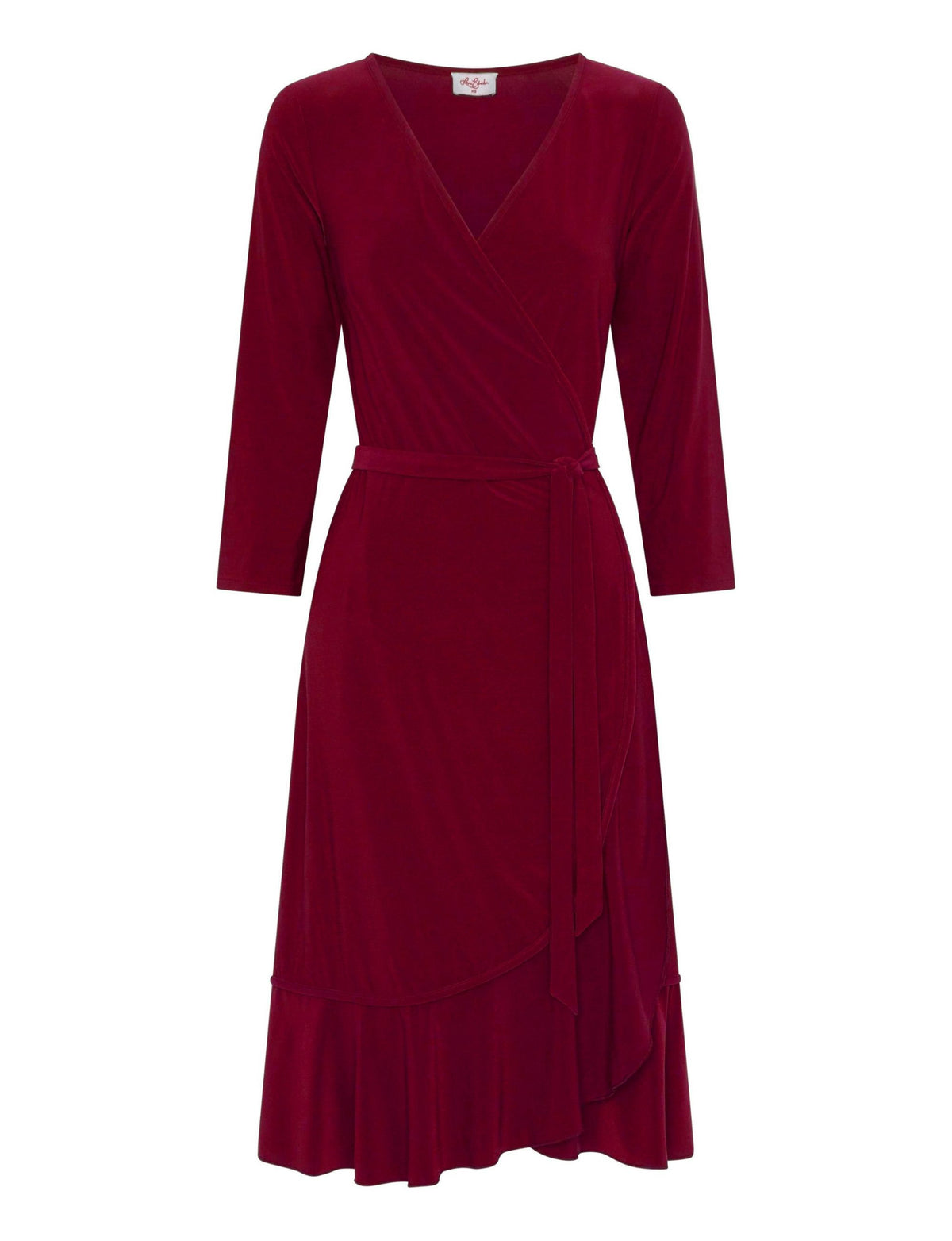 Faye True Wrap Dress - Red