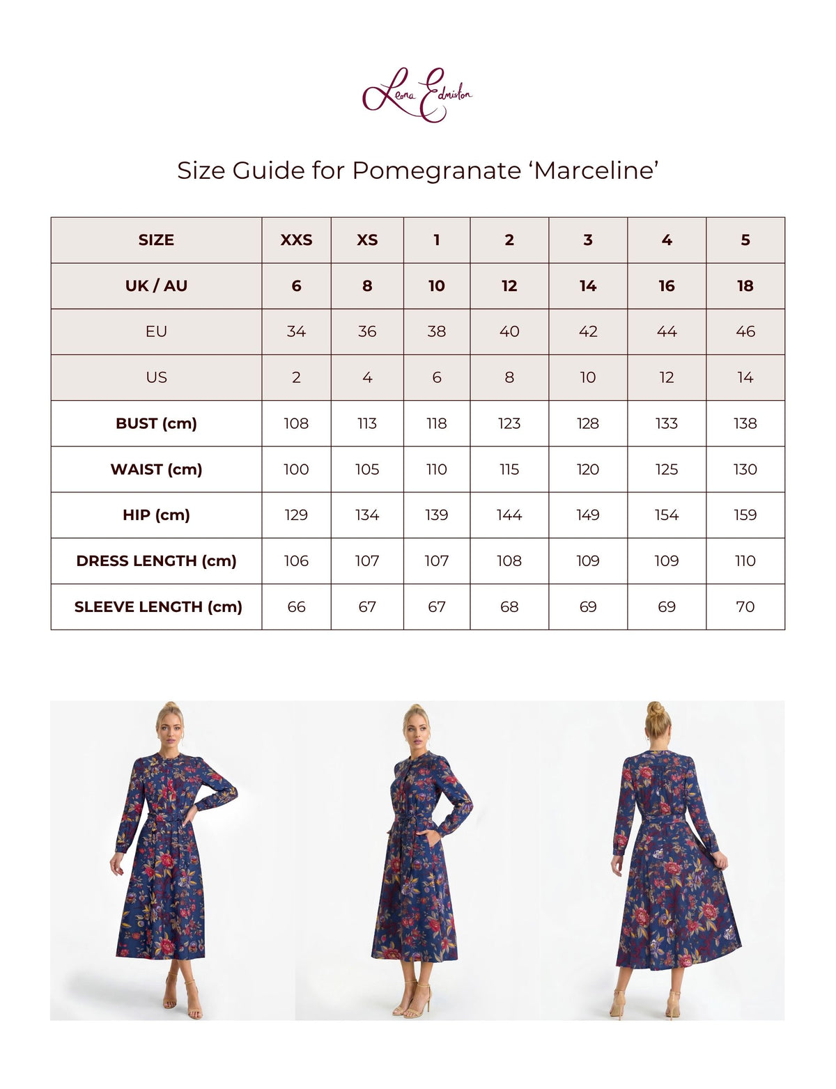 Marceline 'Pomegranate' Mock Neck Long Sleeve Knee-Length Dress