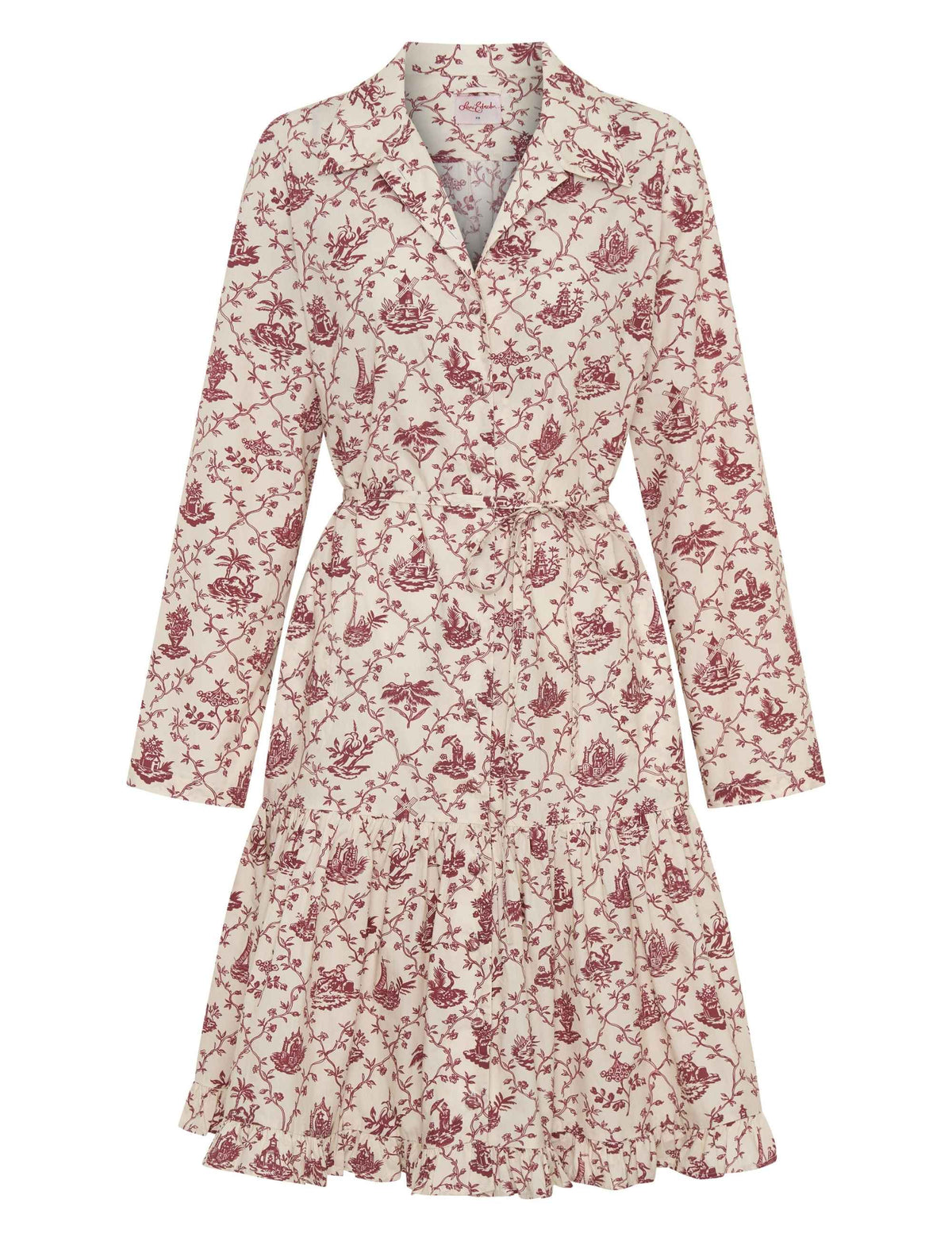 Florence 'Travel Diary' V-Neck Shirtdress