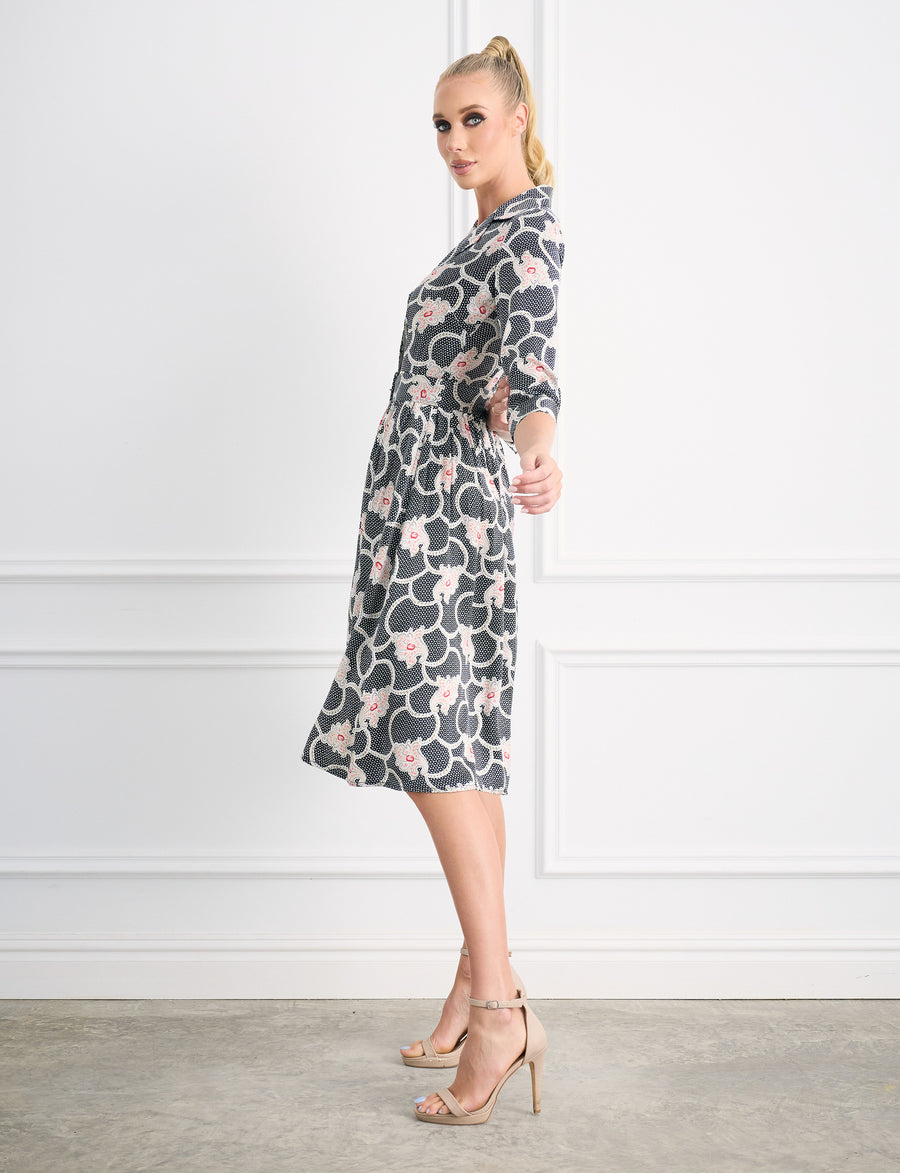 Caroline 'Princess Jewel' Limited Edition Silk Shirt Dress