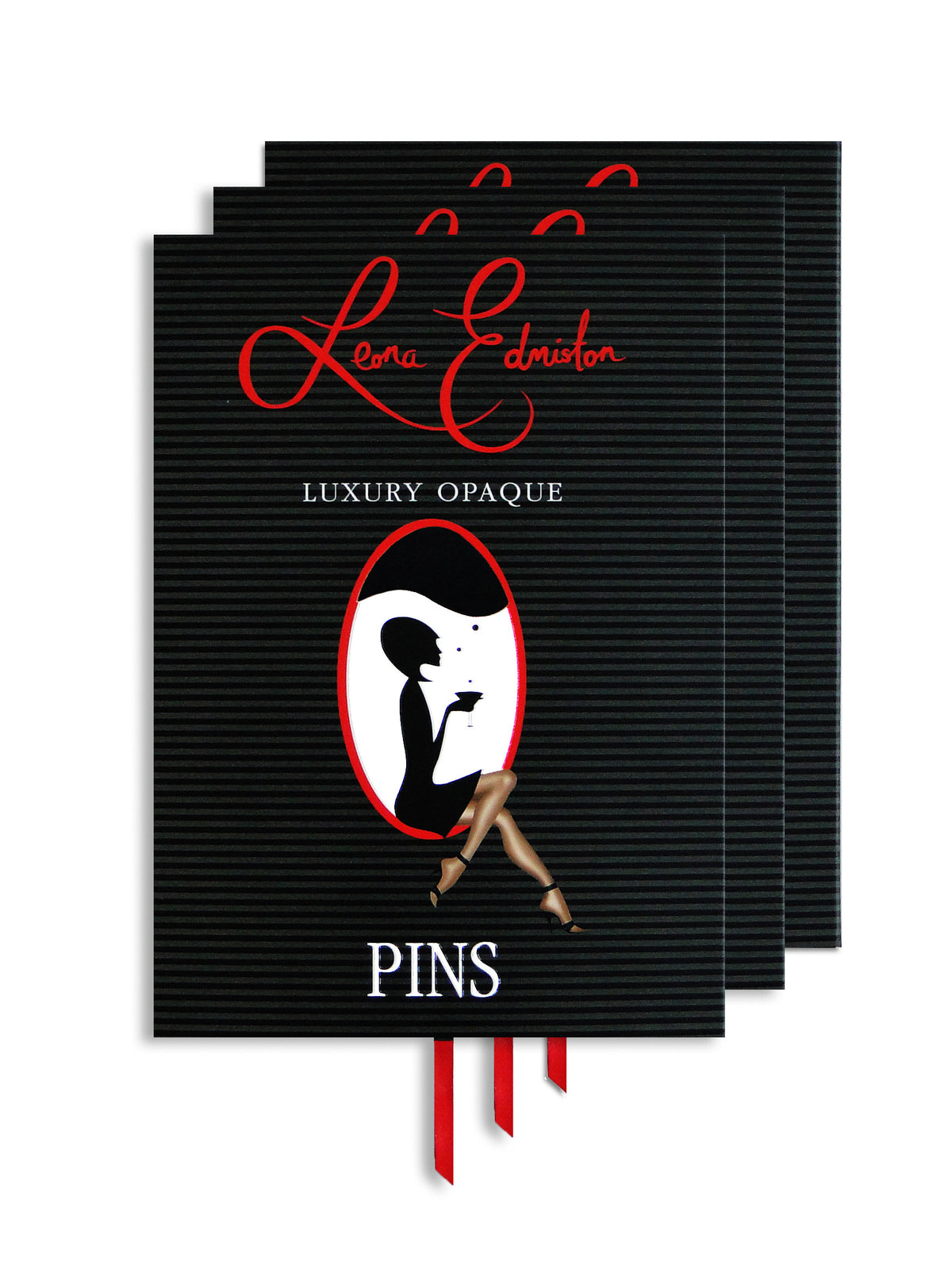 Luxury PINS - 60D Opaque Stockings - 3 Pack - Black