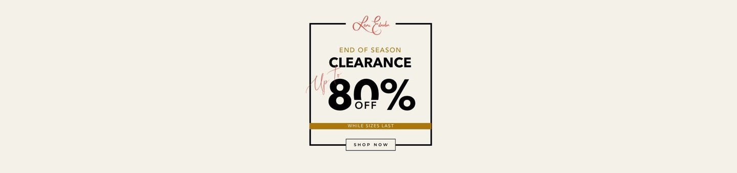 END OF SEASON CLEARANCE
