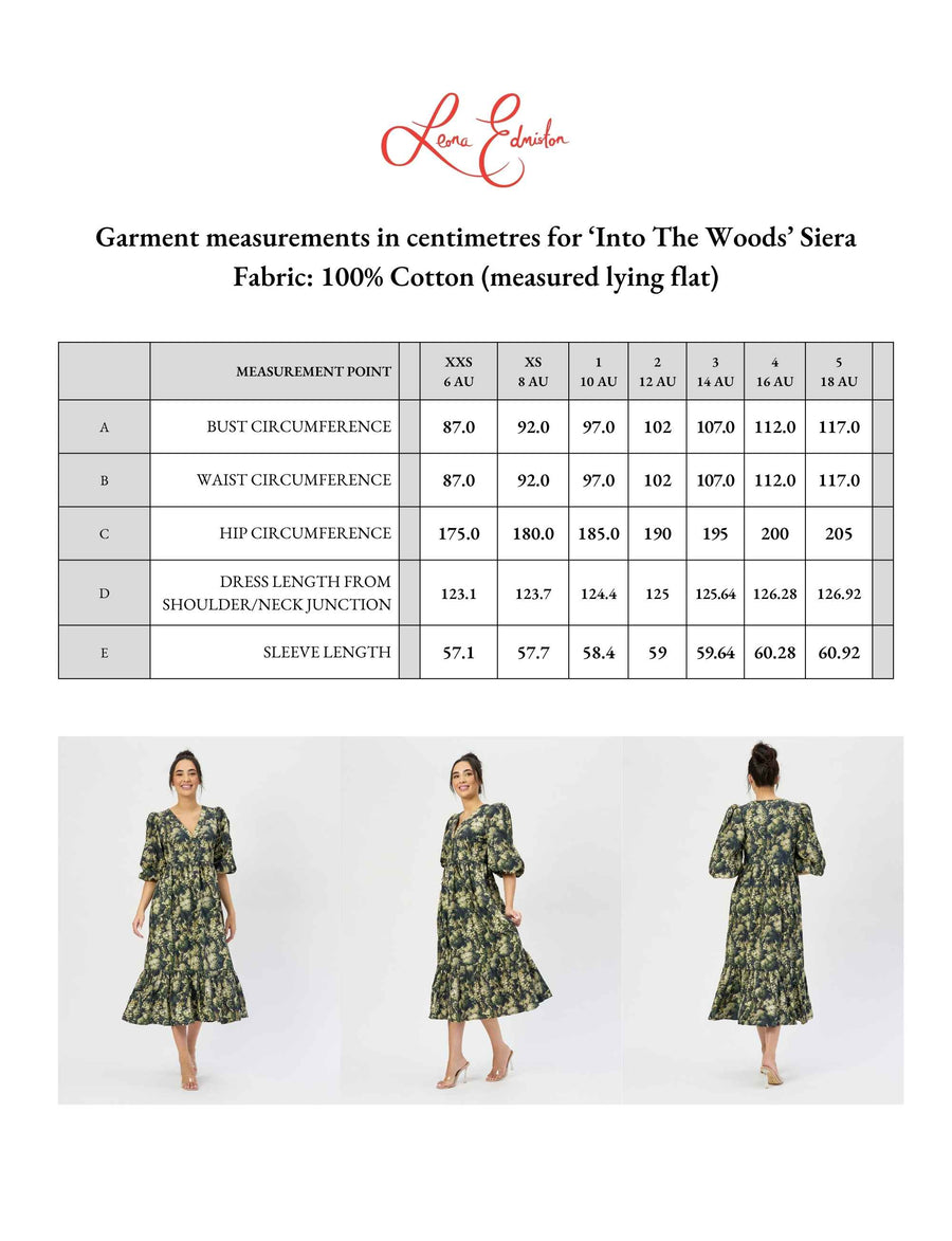 Siera 'Into The Woods' Loose Fit Double Tiered Dress NEW ARRIVAL