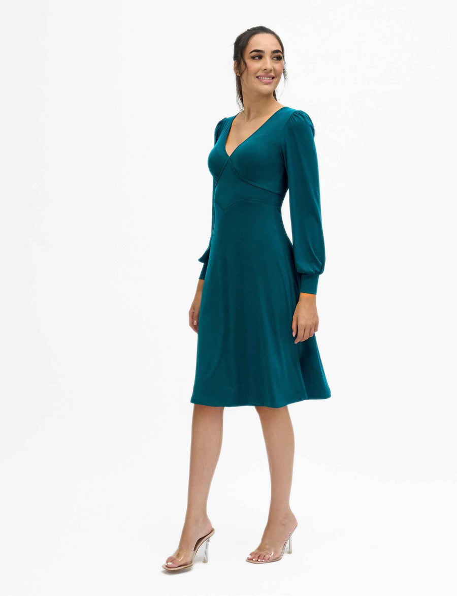 Liv 'Peacock' Fit and Flare Dress NEW ARRIVAL