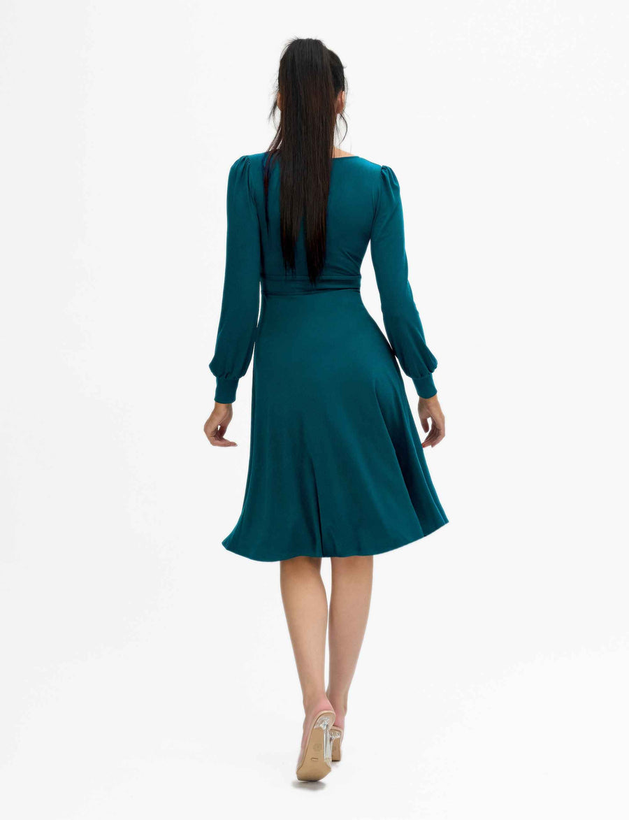 Liv 'Peacock' Fit and Flare Dress NEW ARRIVAL