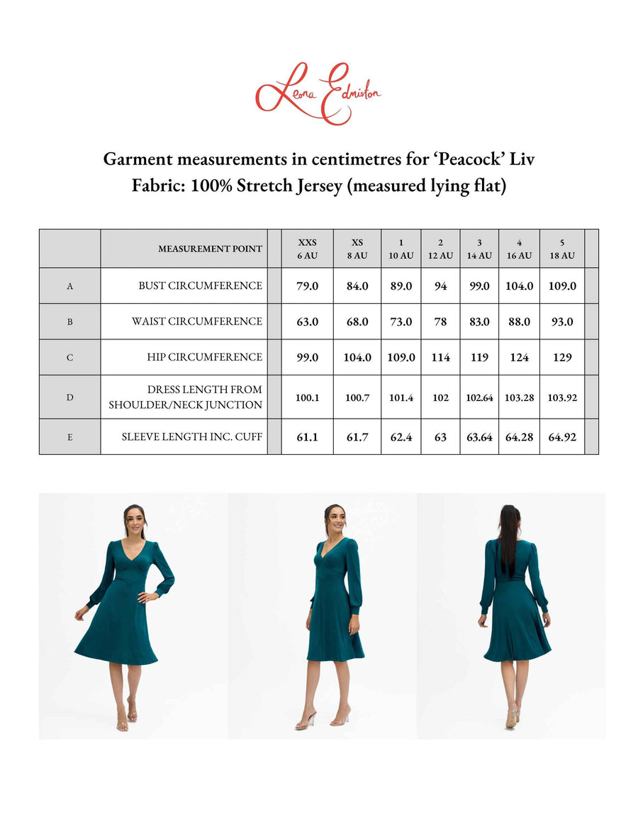 Liv 'Peacock' Fit and Flare Dress NEW ARRIVAL