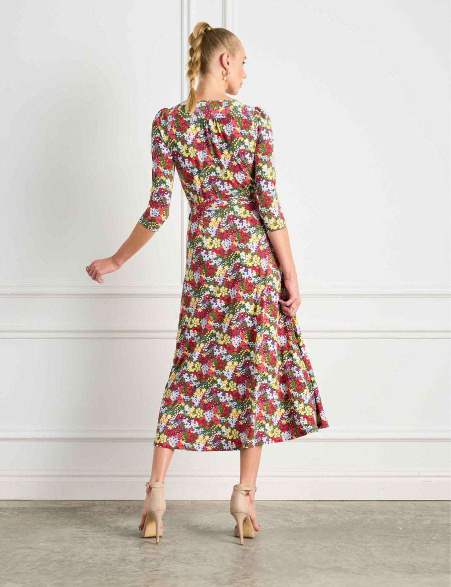 Milla 'A Floral Affair' True Wrap Midi Dress