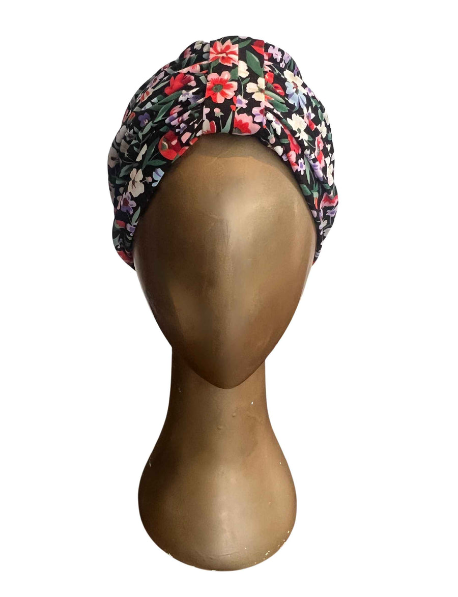 Printed Jersey Hair Turban 'Spring field'