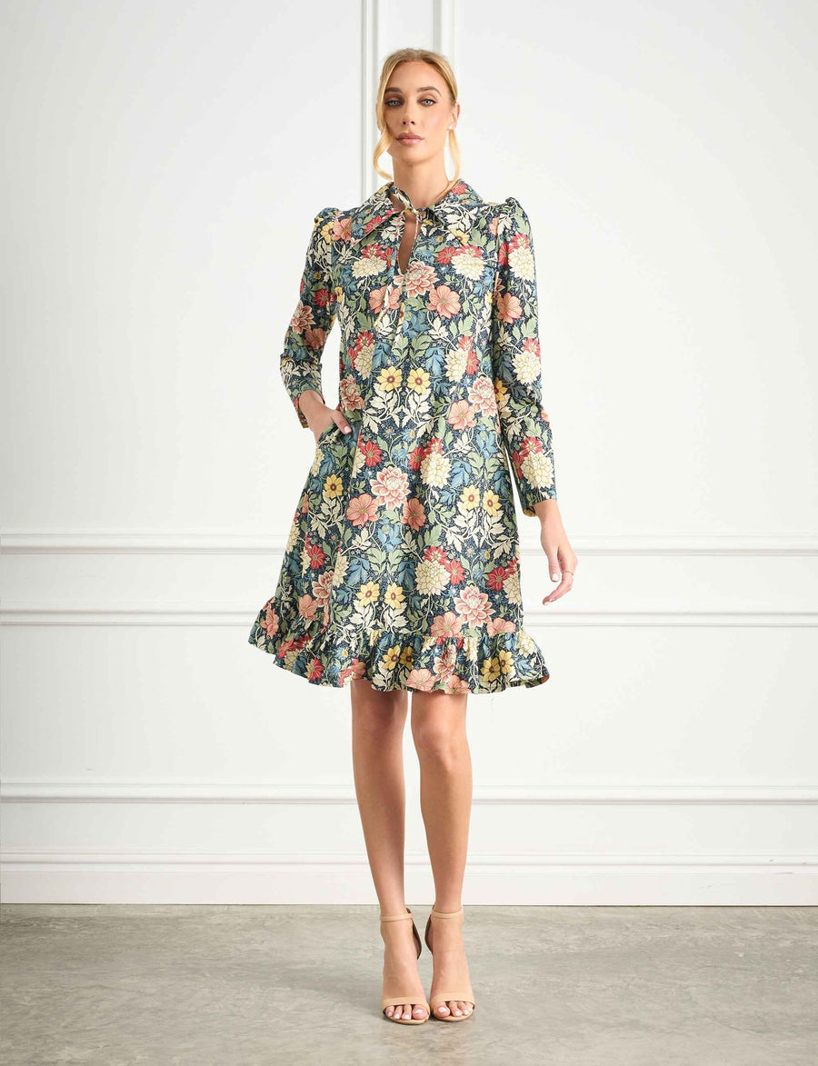 Doris 'Nouveau Nosegay' A-line Shift Dress