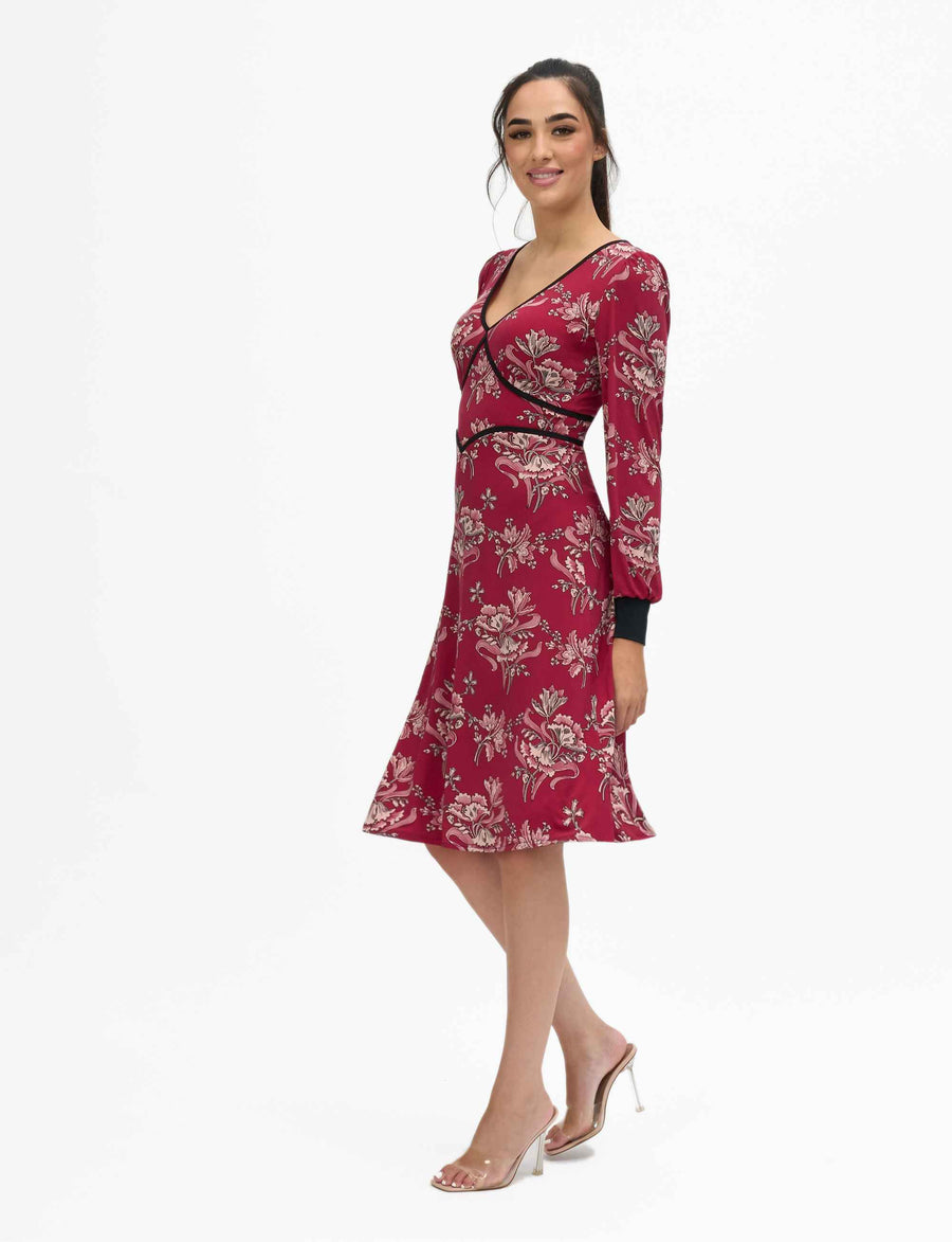Autumn 'Lovely Lilies' Fit and Flare Dress NEW ARRIVAL