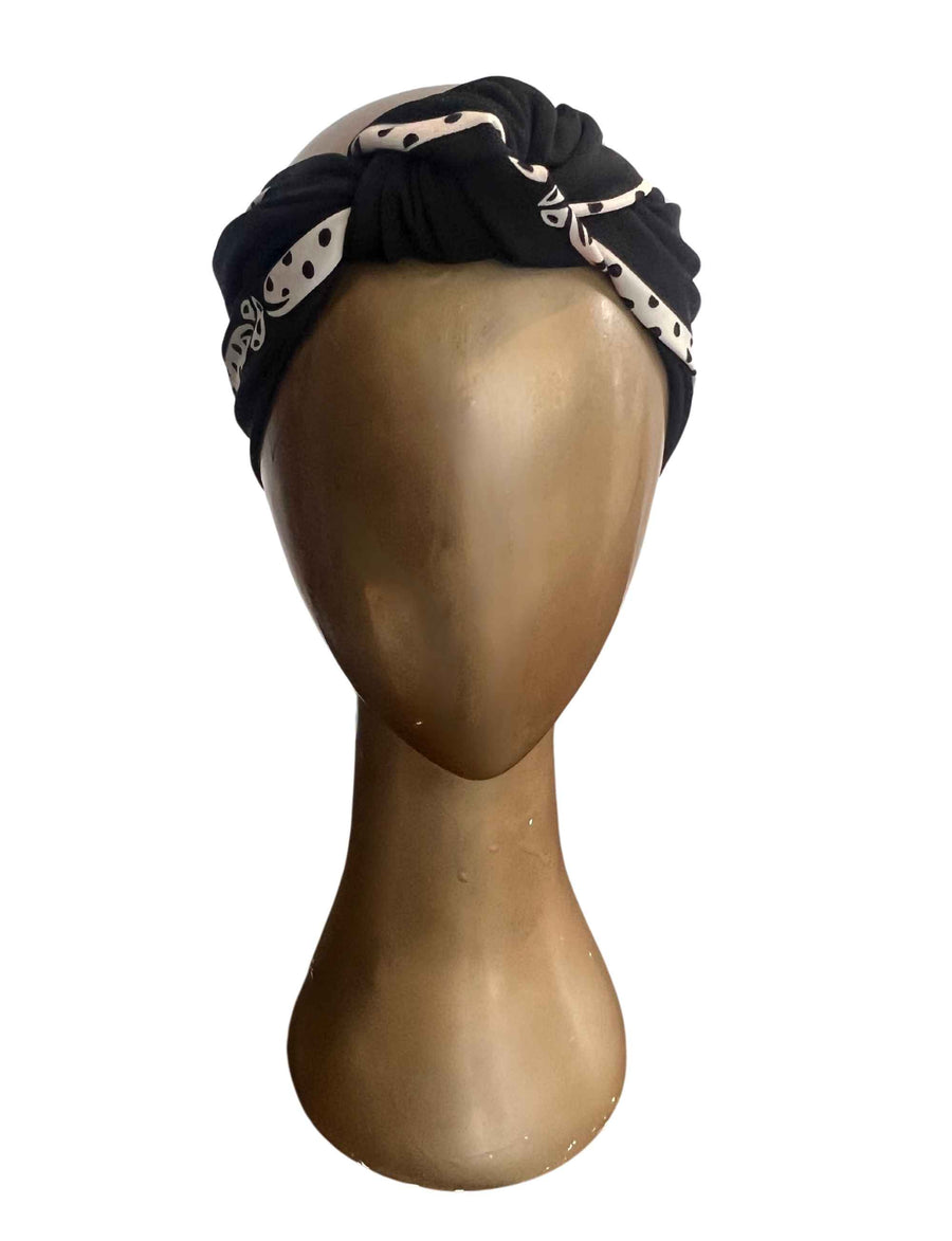 Knotted  Hair Turban  'Cupids Bow'
