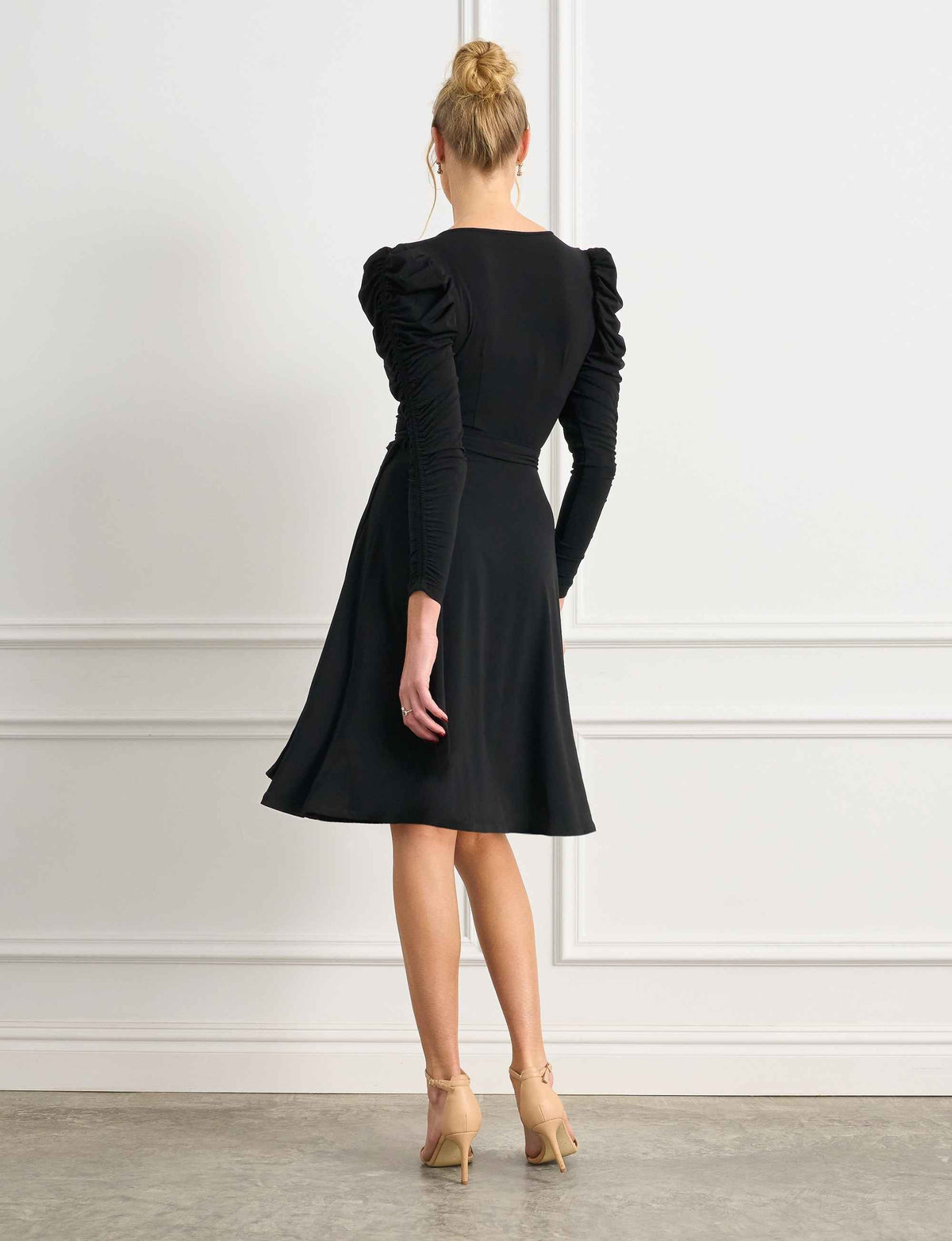 Coji 'LBD' Ruched Sleeve True Wrap Dress - FINAL SALE