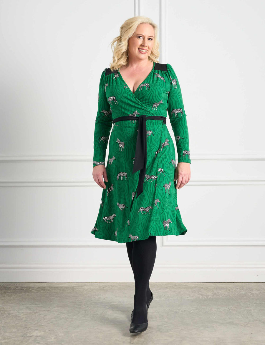 Georgia 'Savannah Stroll' True Wrap Knee Length Dress