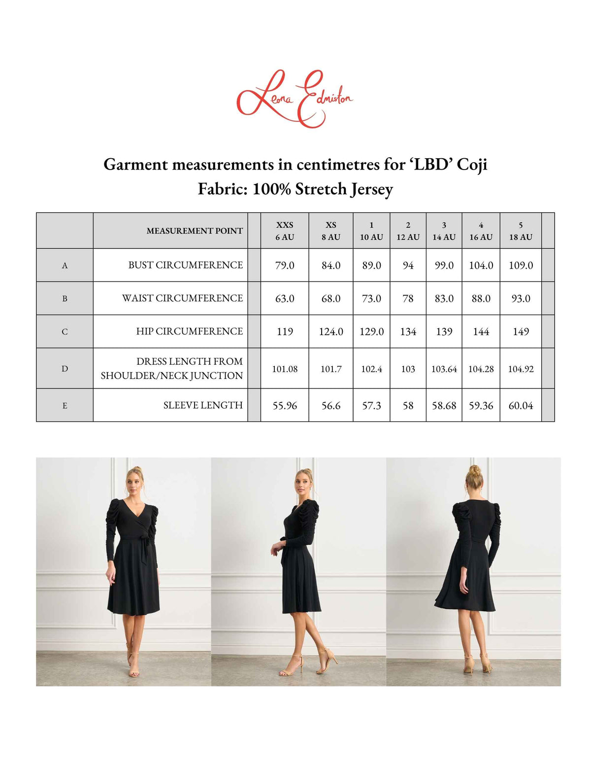 Coji 'LBD' Ruched Sleeve True Wrap Dress - FINAL SALE