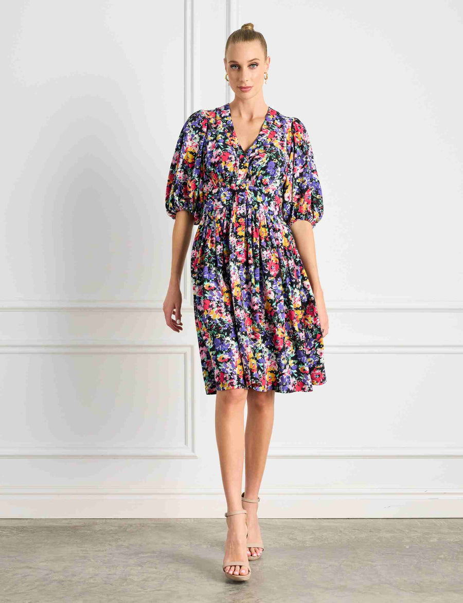 Maemie 'Spring Burst' Knee Length Dress