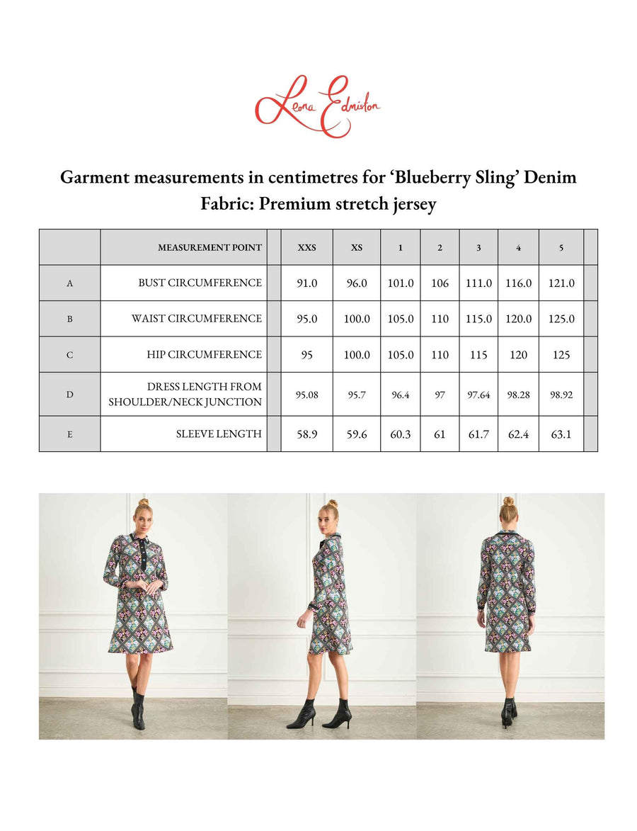 ORIGINAL SAMPLE Denim 'Blueberry Sling' Shift Dress FINAL SALE