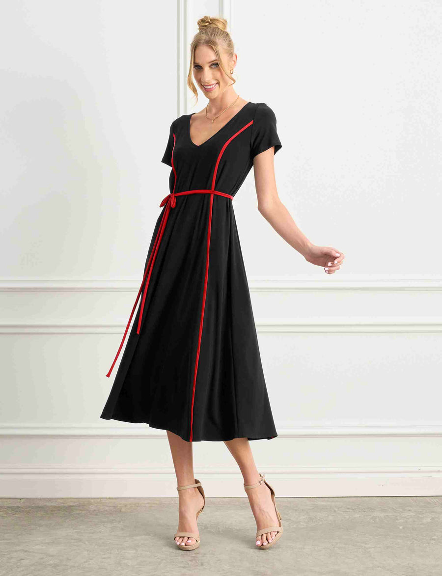 Patricia 'Red' Swing Sheath Dress