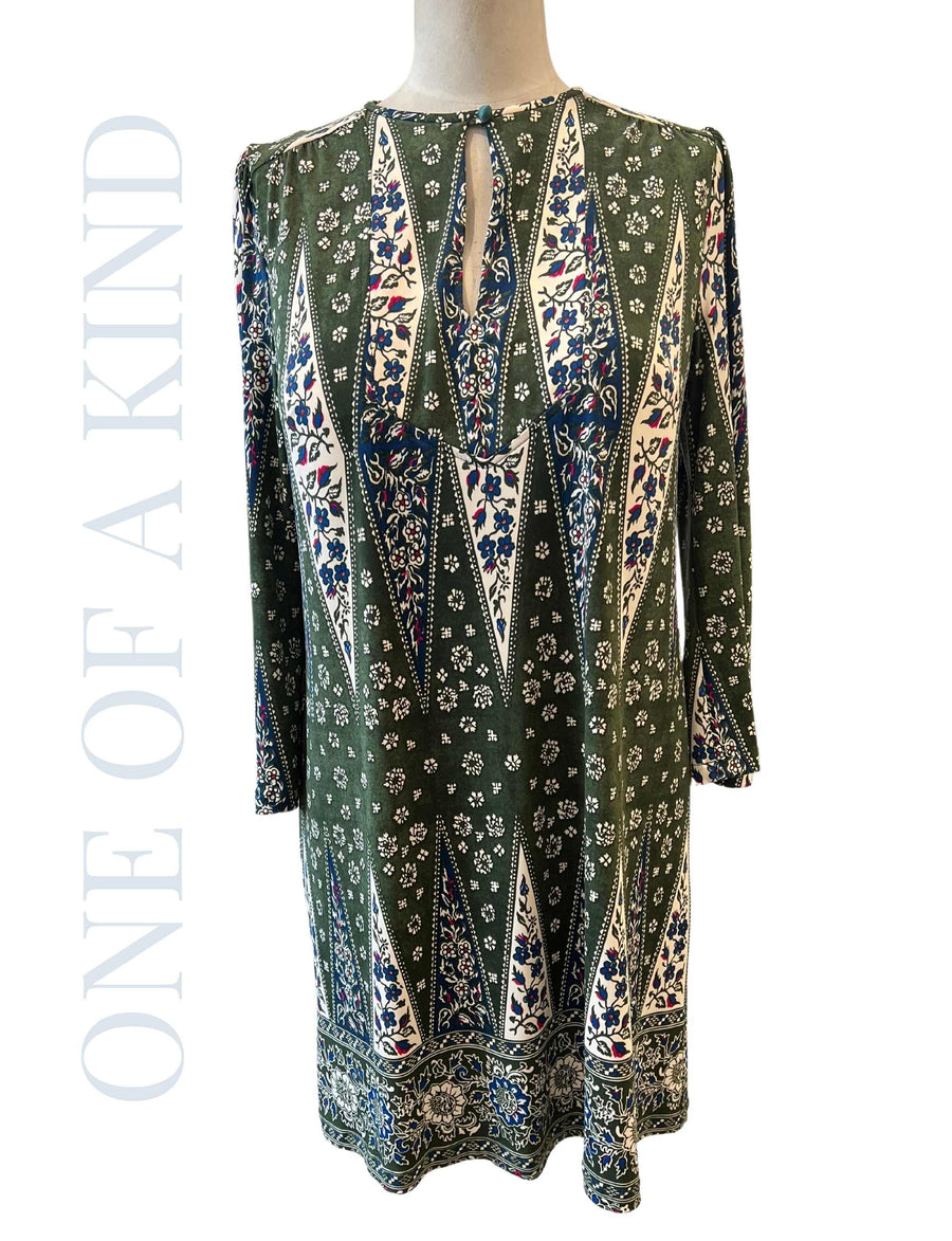 Sample 6: Ursula Style in Khaki Floral Print
