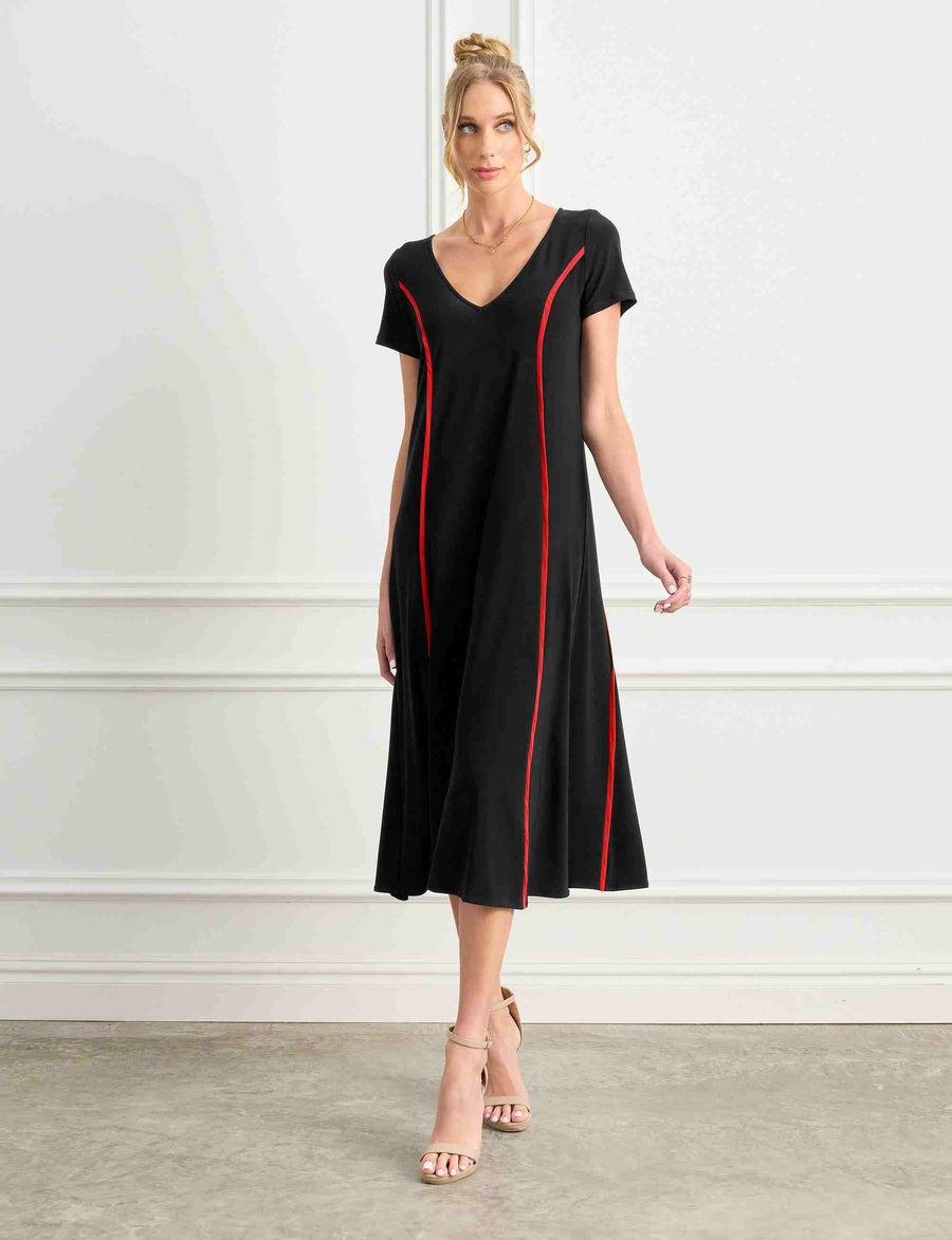 Patricia 'Red' Swing Sheath Dress