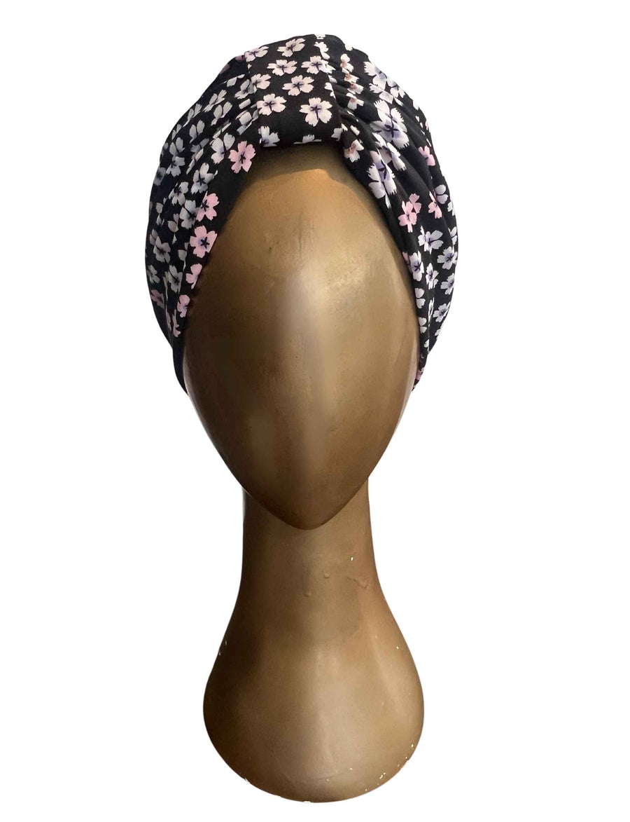 Printed Jersey Hair Turban 'Ditzy Dance'