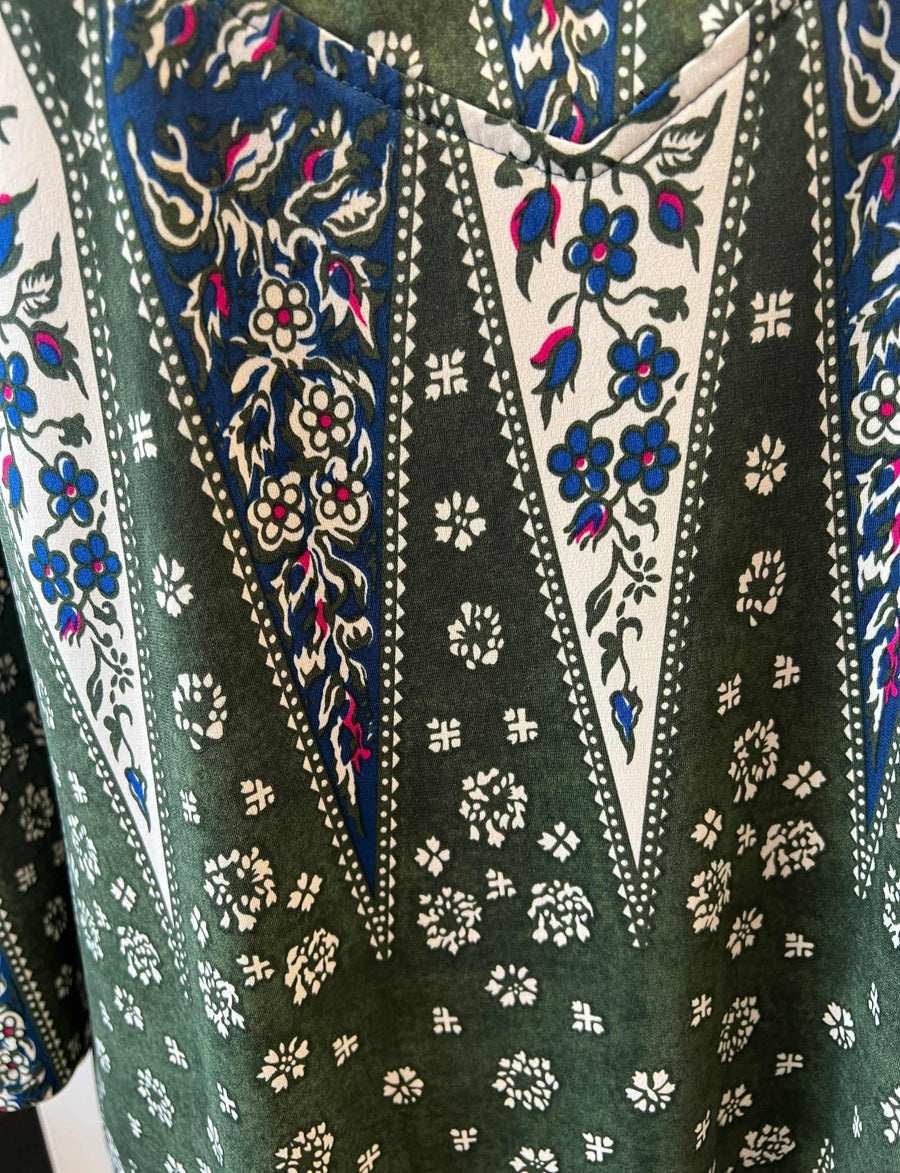 Sample 6: Ursula Style in Khaki Floral Print
