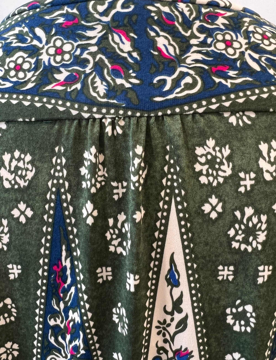 Sample 6: Ursula Style in Khaki Floral Print