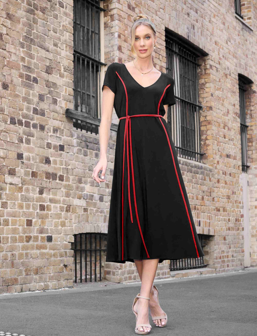 Patricia 'Red' Swing Sheath Dress