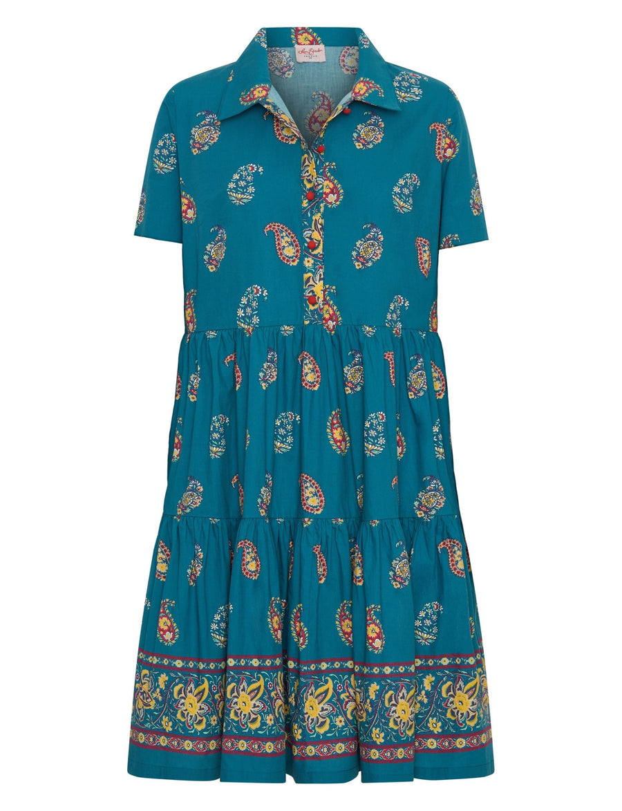 Agra 'Gianna' 100% Cotton Tiered Shift Dress