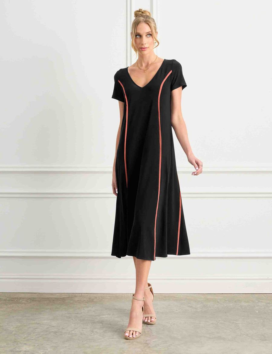 Patricia 'Melon' Swing Sheath Dress