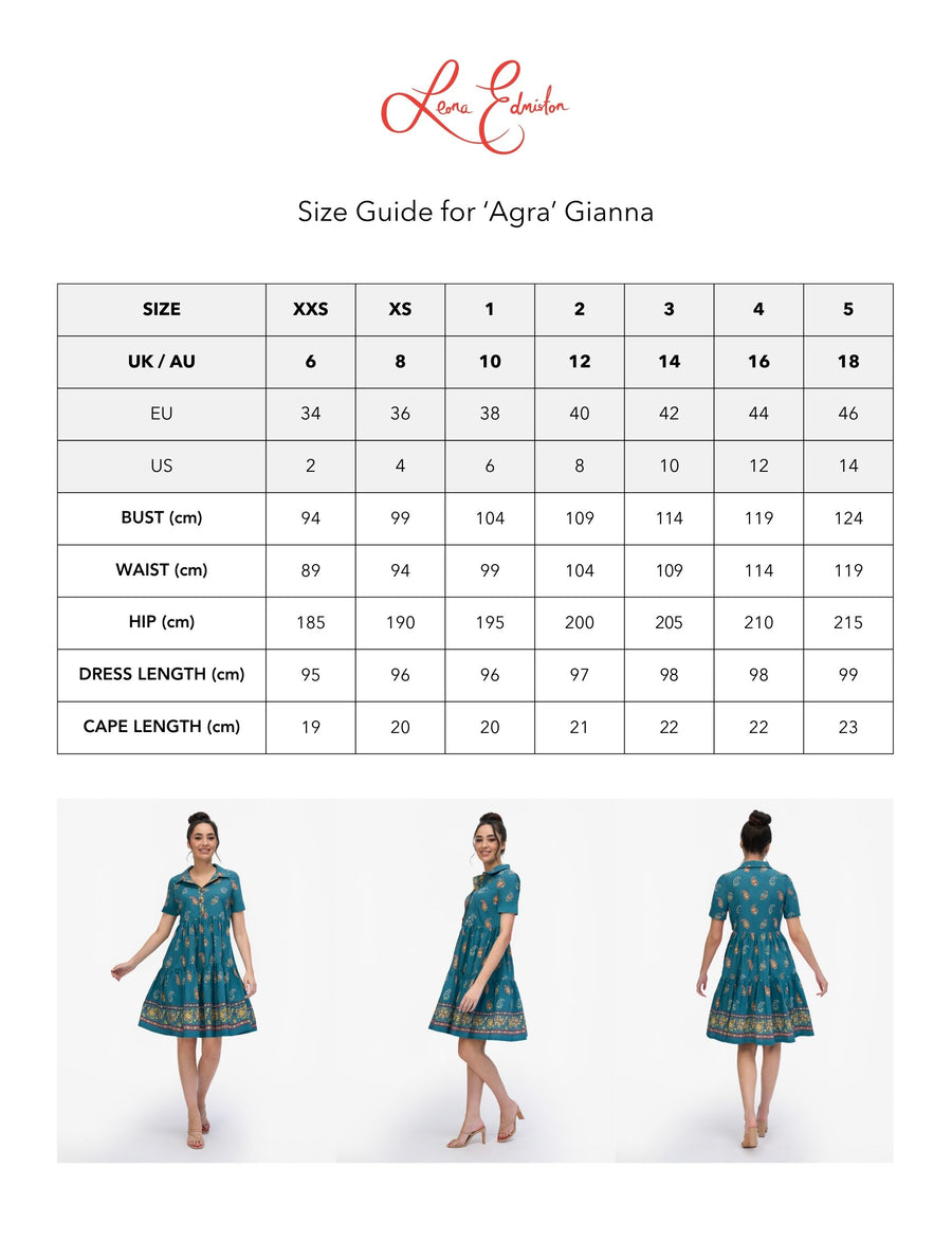 Agra 'Gianna' 100% Cotton Tiered Shift Dress