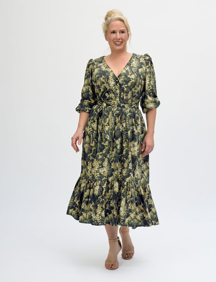Siera 'Into The Woods' Loose Fit Double Tiered Dress NEW ARRIVAL