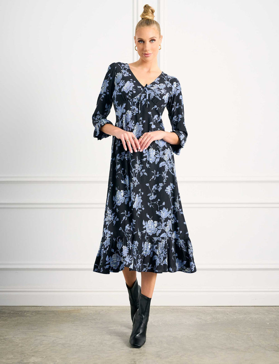 Ivy 'Country Charm' Empire Line Midi Dress