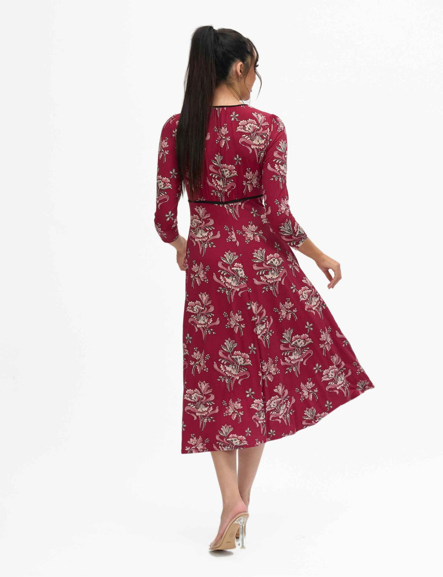 Romana 'Lovely Lilies' Empire Line Midi Dress NEW ARRIVAL