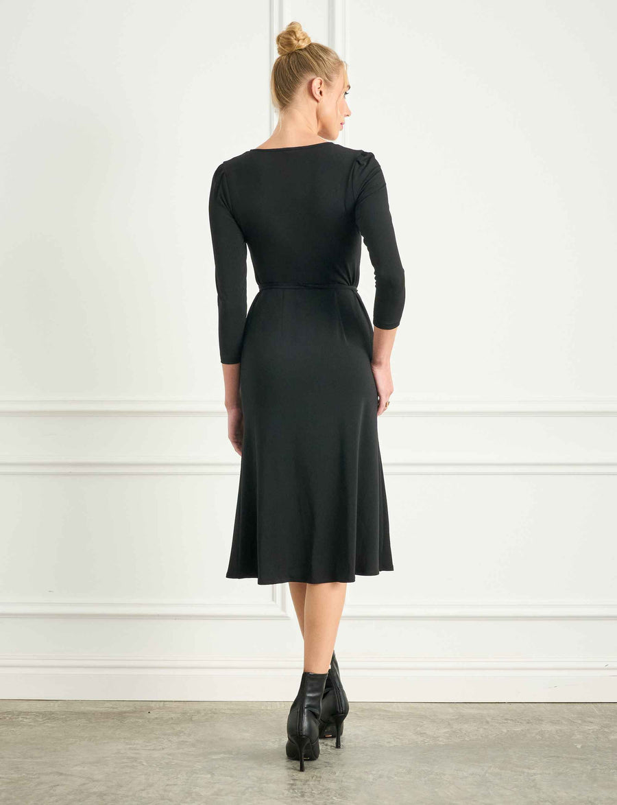 Claudia 'LBD' Sheath Dress with Teardrop Cutout