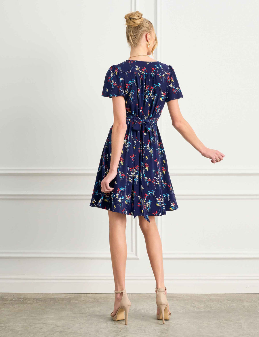 Juana 'Dashing Daisies' Butterfly Sleeve Dress