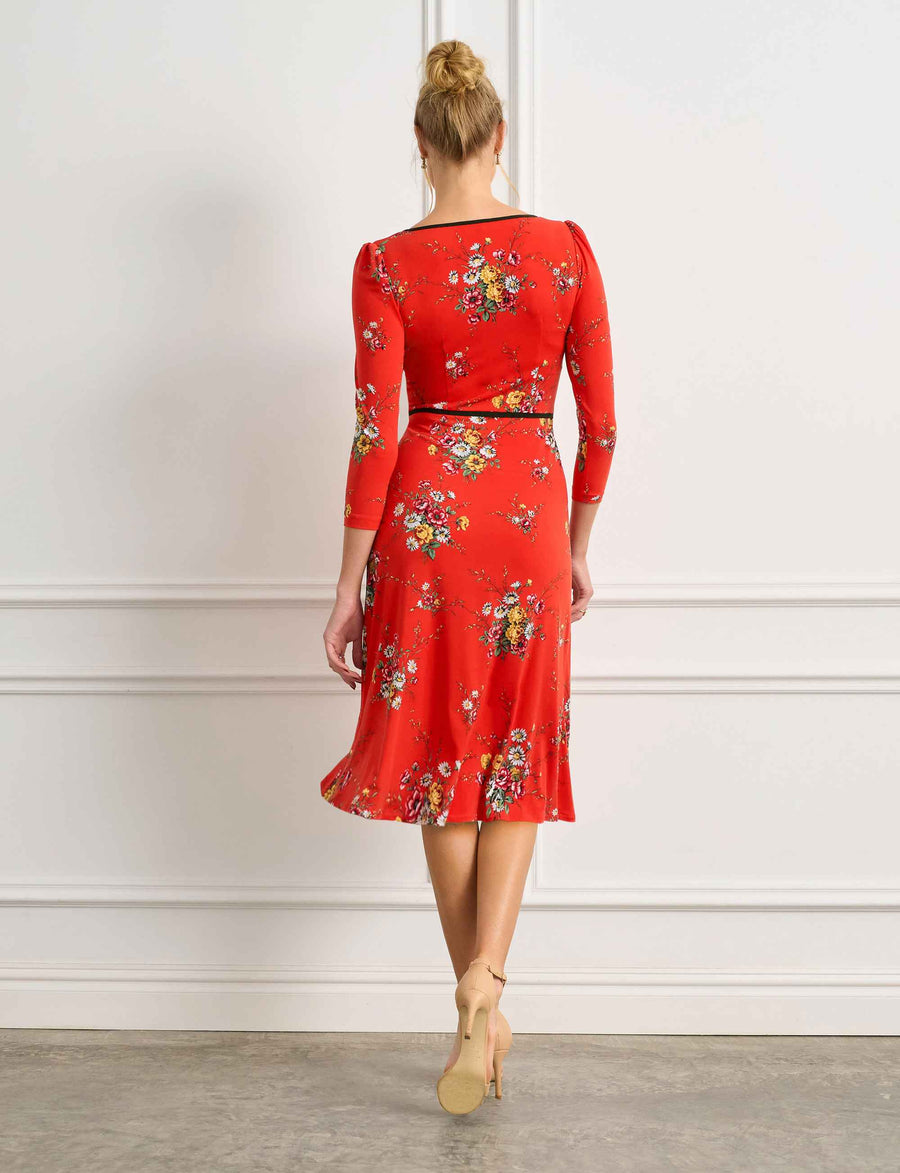 Violet 'Scarlet Haze' Fit and Flare Dress