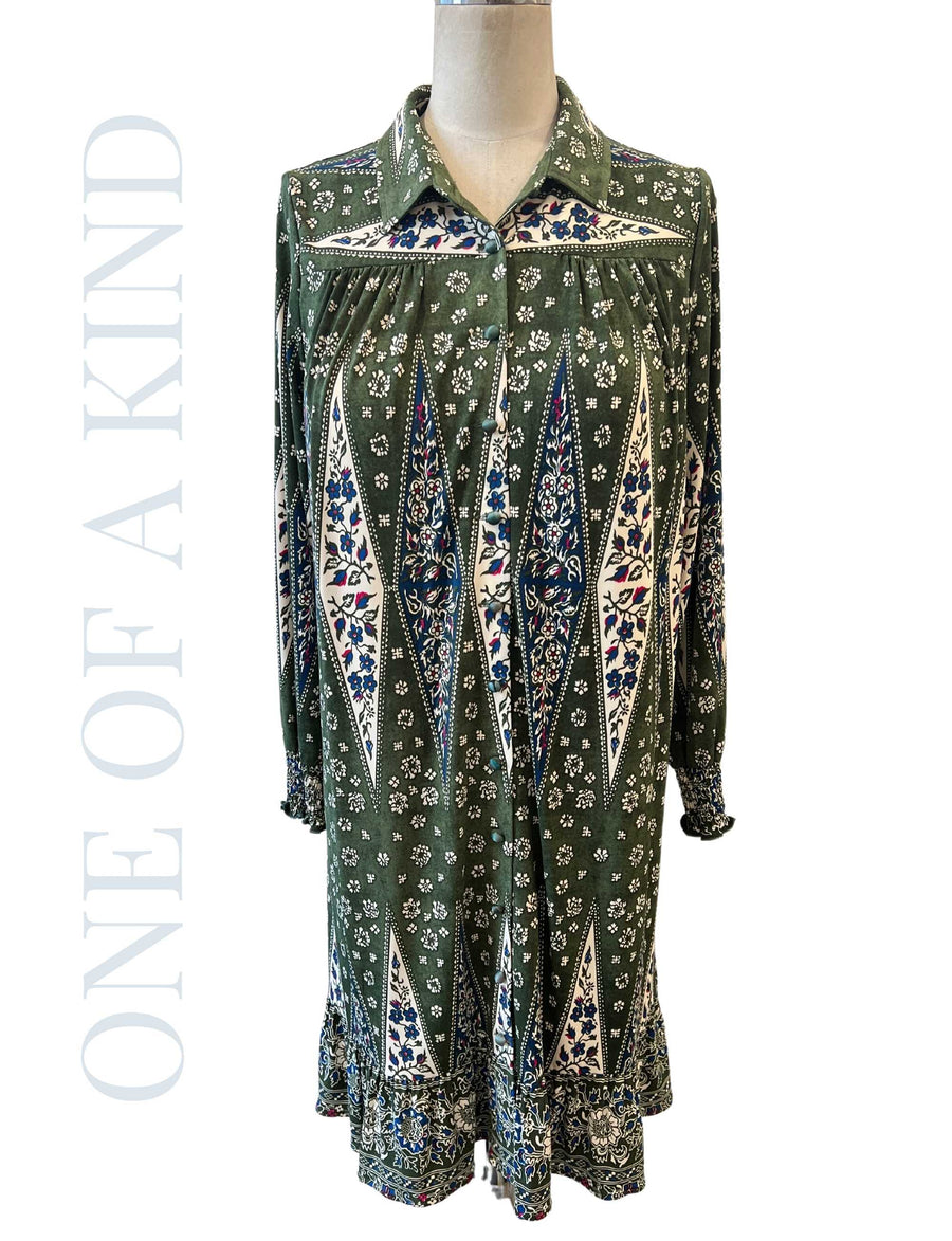 Sample 10: Alaina Style in Khaki Floral Print