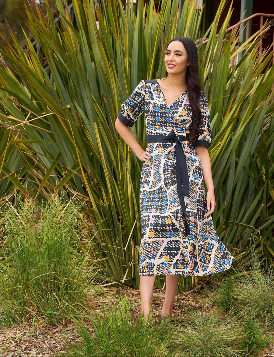 Ash 'Ascot' True Wrap Midi Dress FINAL SALE