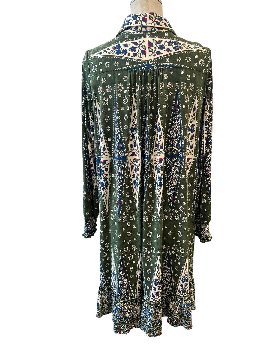Sample 10: Alaina Style in Khaki Floral Print