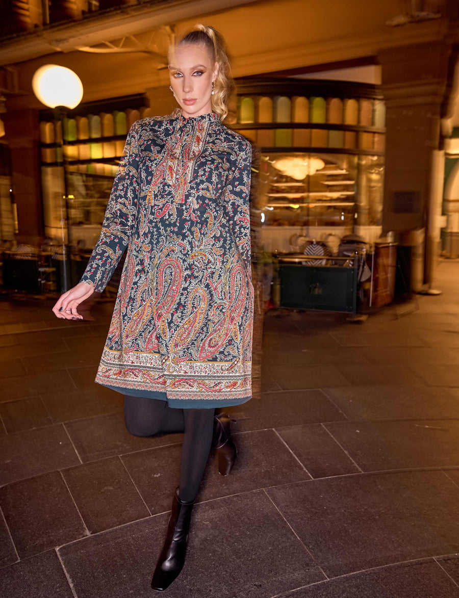 Roshelle 'Jaipur Dreams' A-line Shift Dress